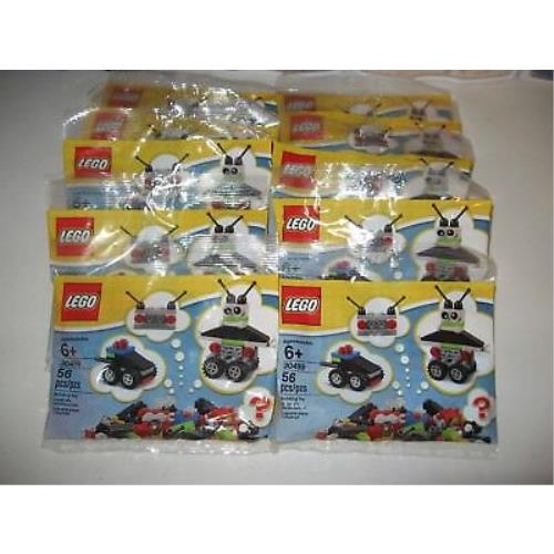 Lego Boys / Girls Birthday Party Set OF 10 3 IN 1 Polybag Sets