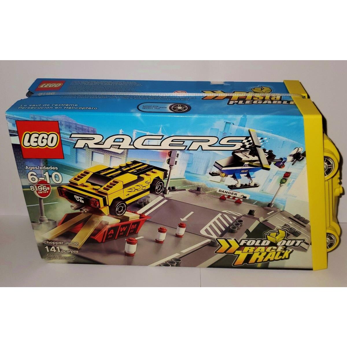 Lego World Racers Racing Set 8196 Chopper Jump w/ Fold Out Race Track Htf