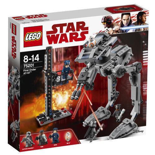 75201 First Order At-st Star Wars Lego Legos Set BB-8 Finn Rose Phasma