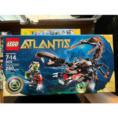 8076 Deep Sea Striker Lego Legos Set Atlantis Retired Underwater Scorpion