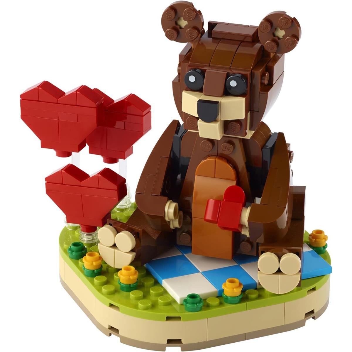 Lego Valentine s Brown Bear 40462 Building Kit 239 Pieces