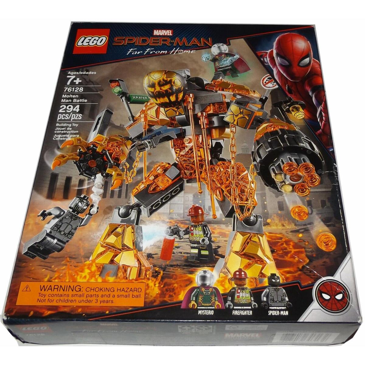 Lego 76128 Molten Man Battle Spider-man Far From Home Mysterio