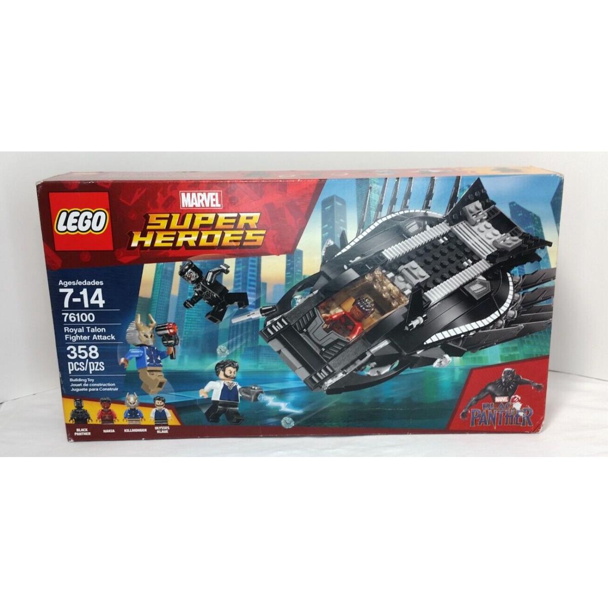 76100 Royal Talon Fighter Attack Lego Legos Set Super Heroes Black Panther