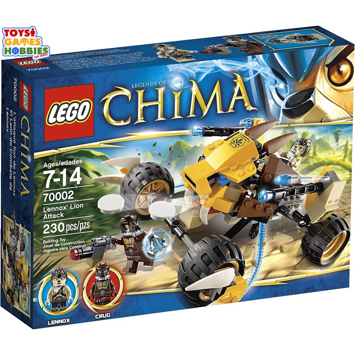 Lego Legends of Chima Lennox`s Lion Attack 70002 Crug Lennox Lion Crystal