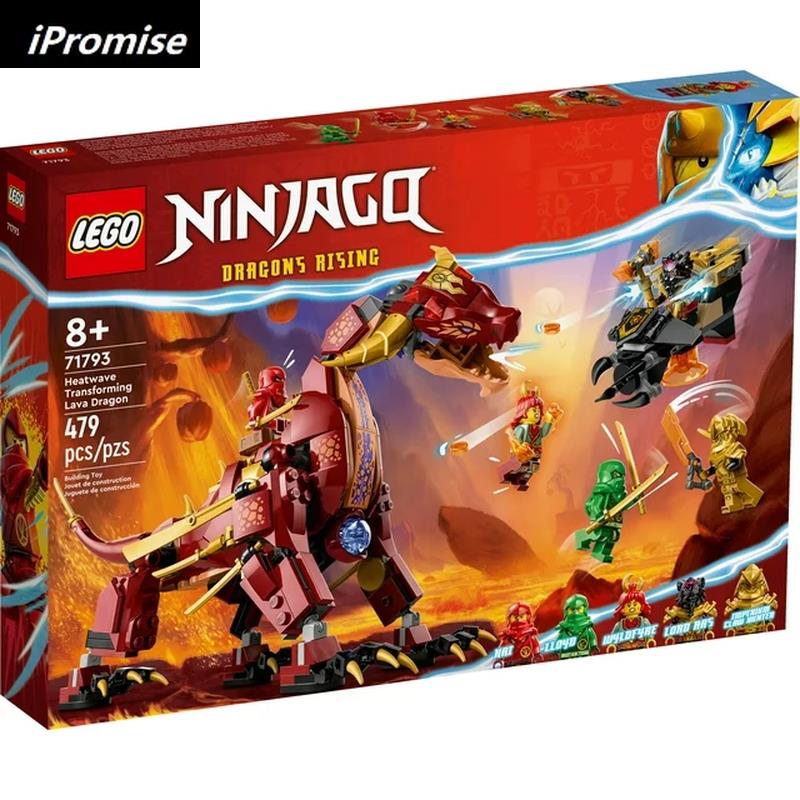 Lego Ninjago Heatwave Transforming Lava Dragon 71793 Building Toy Set Gift