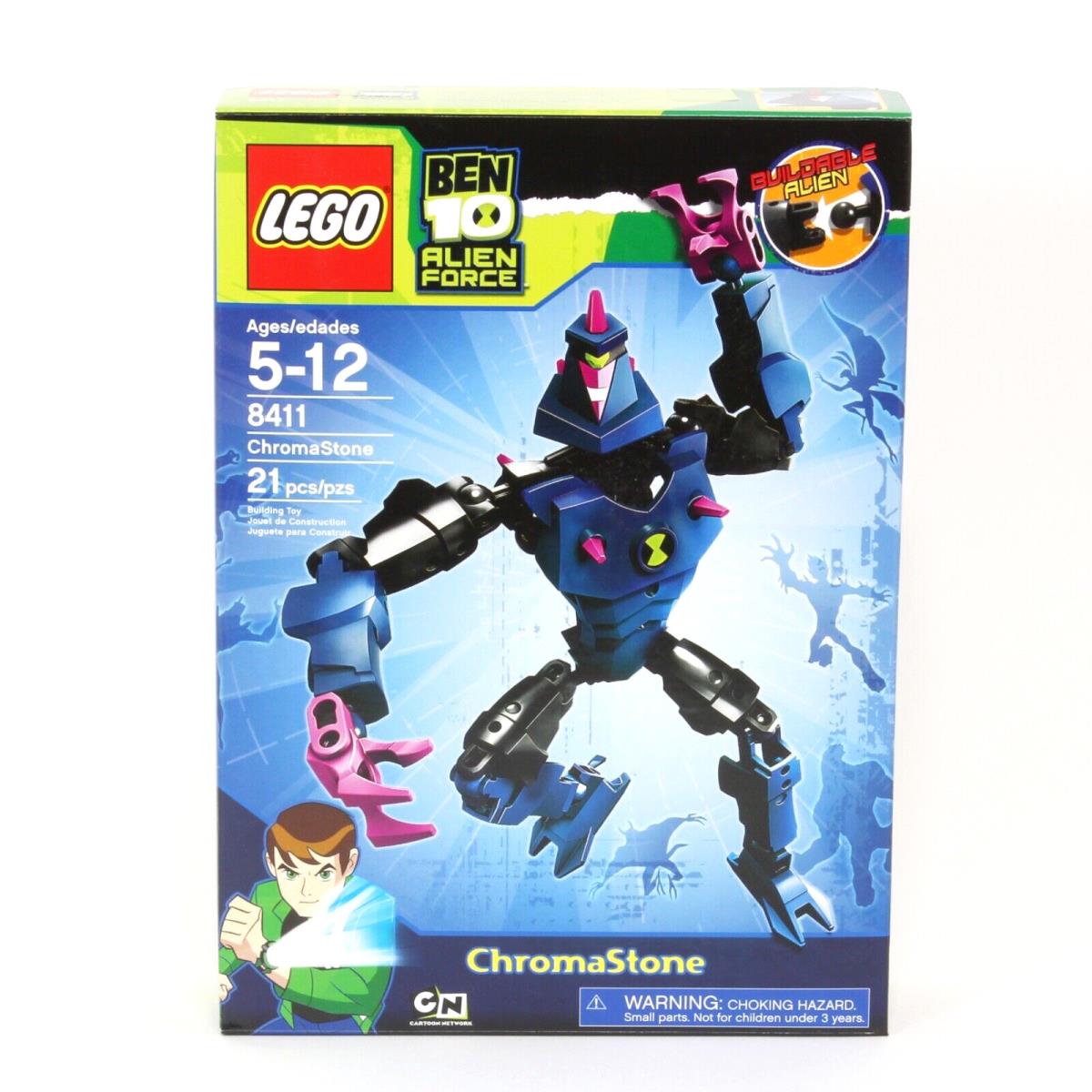Lego Ben 10 Alien Force Chromastone- Set 8411 - Ben Ten Chroma Stone Alien