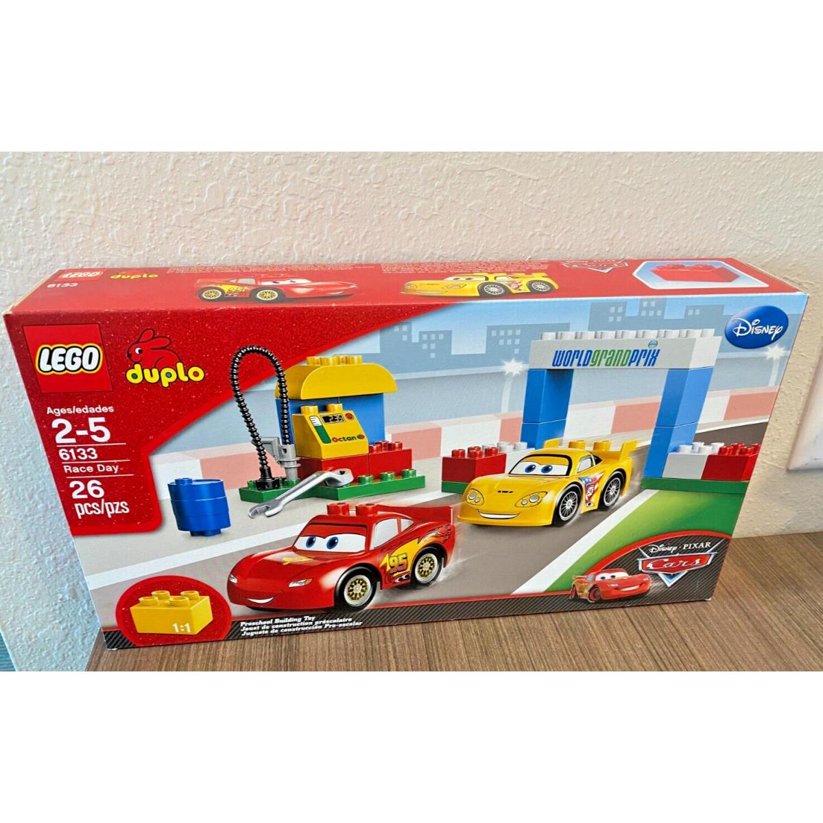 Lego Duplo 6133 Disney Cars Race Day Jeff Corvette Set Mint