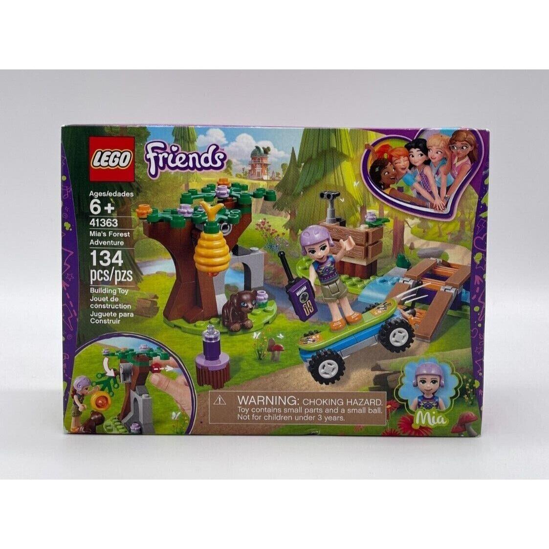 Lego Friends: Mia`s Forest Adventure 41363 Retired Set 134pcs Building Kit