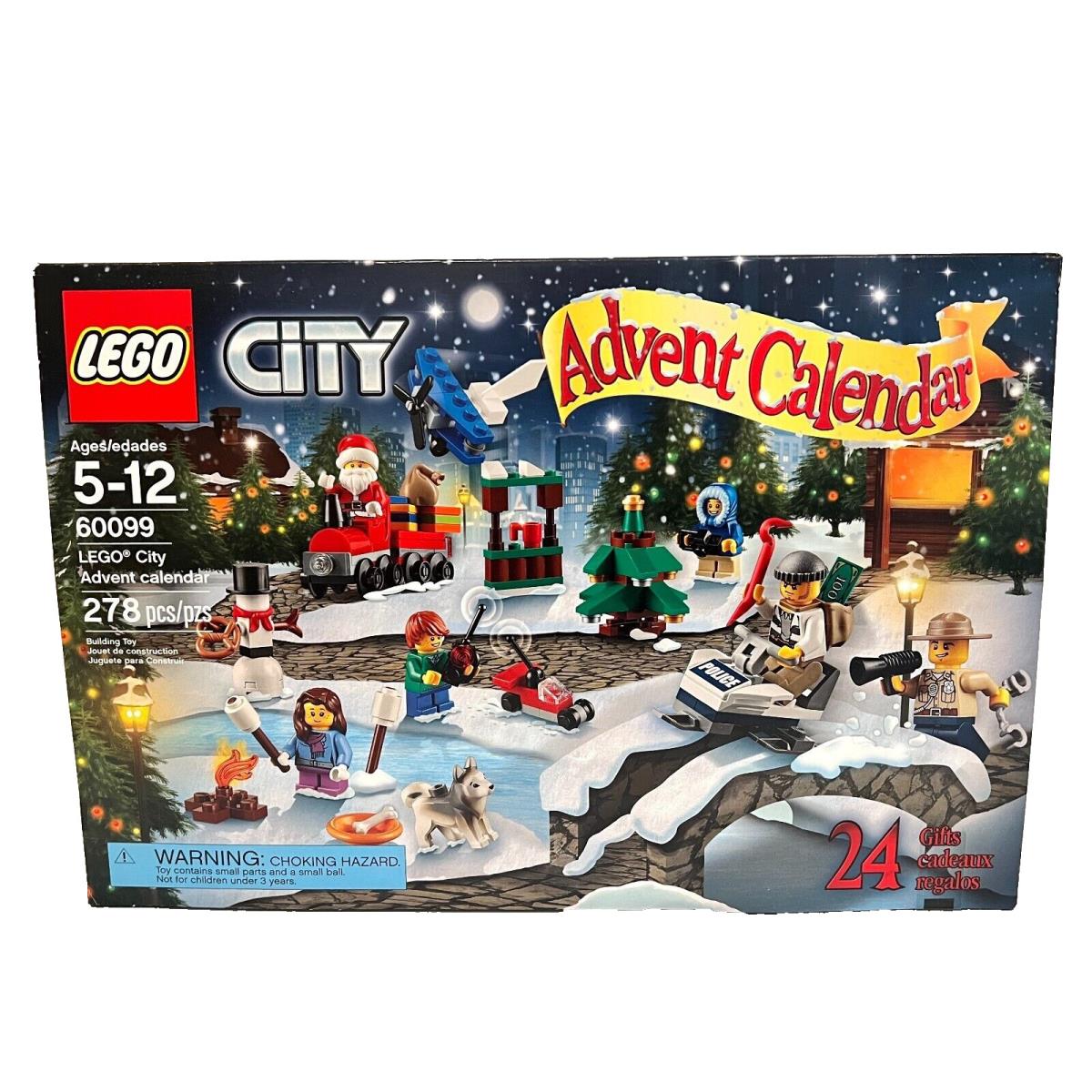 Lego City Town 60099 Advent Calendar Building Kit Christmas Village Holiday