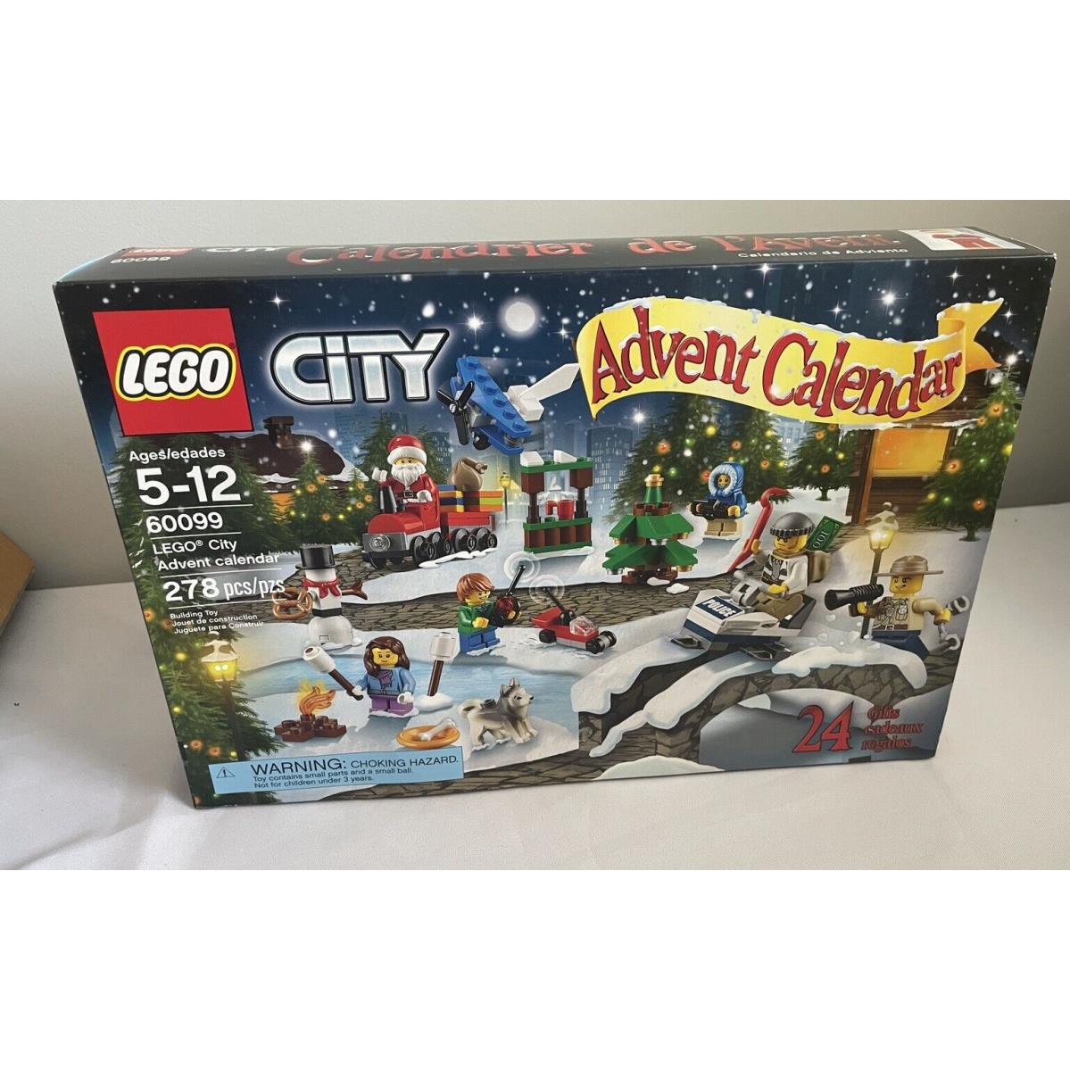 Lego City 60099 Advent Calendar - 278 Pcs - 2015 Santa Christmas