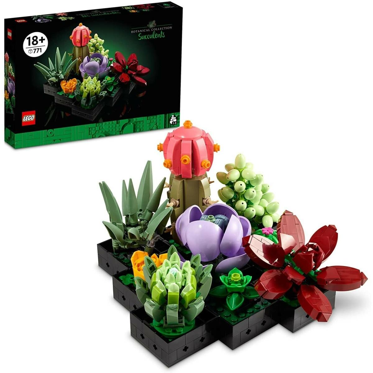 Lego 10309 Succulents Plant Decor Building Set 771 Pieces