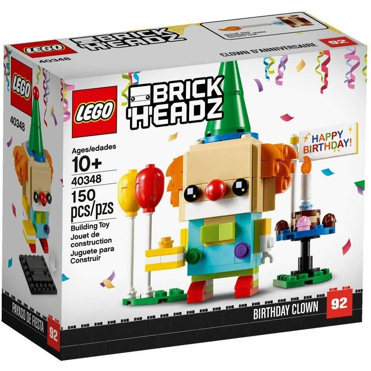 Lego 40348 Brickheadz Happy Birthday Clown Building Kit 150 Pcs