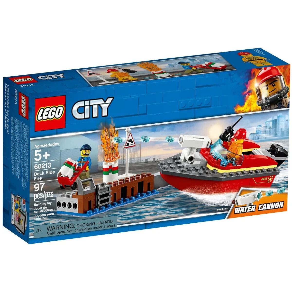 Lego Dock Side Fire 60213 Town Minifigure Building Set