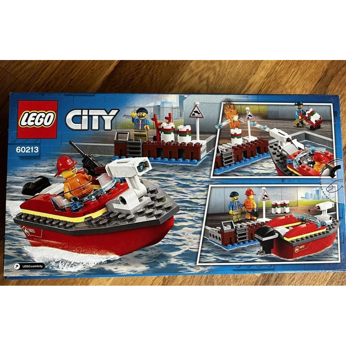 Lego City Dock Side Fire Set 60213 Building Kit 97 Pcs Retired Set Playset