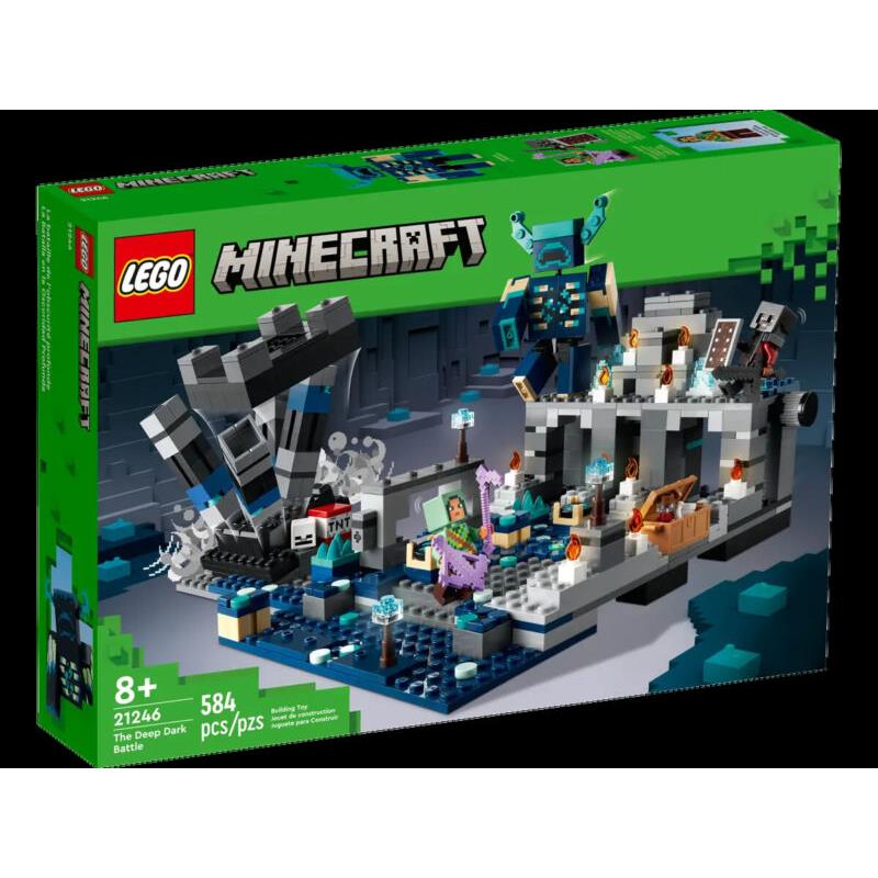 Lego Minecraft The Deep Dark Battle Set 21246 Biome Adventure Toy 584 Pieces