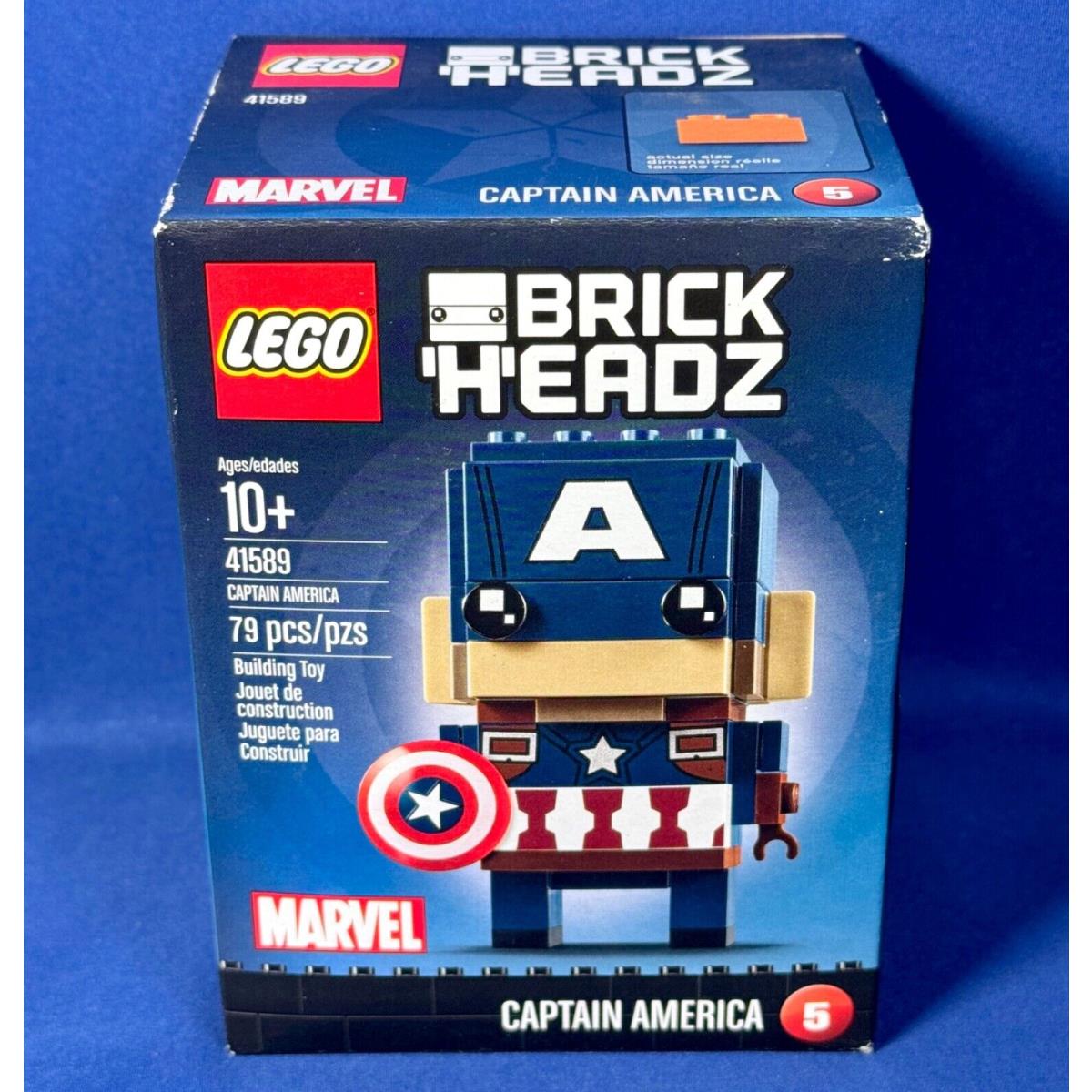 Captain America - Lego Brick Headz 41589 - Marvel Comics Super Hero Building Set