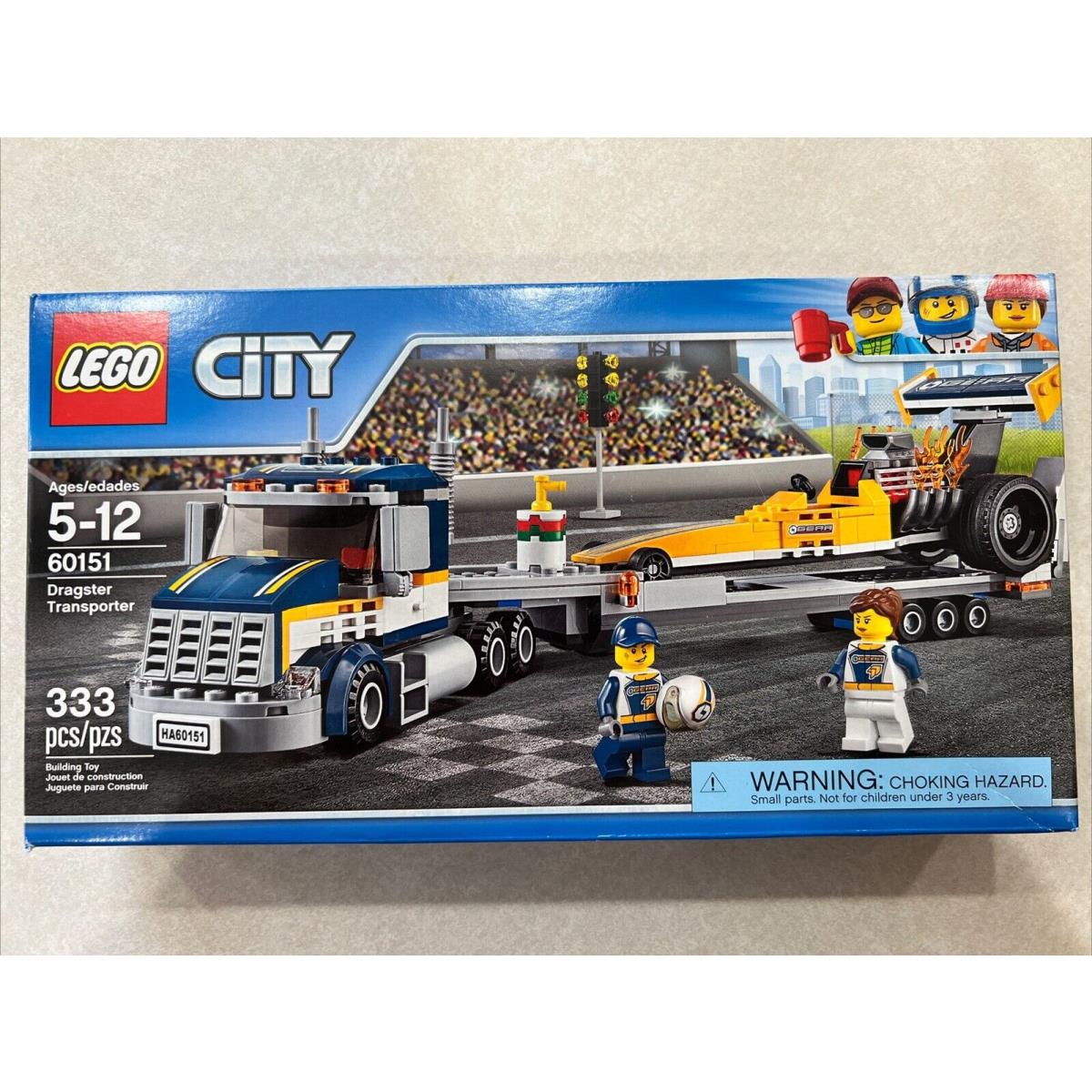 Retired Set: Lego City: Dragster Transporter 60151