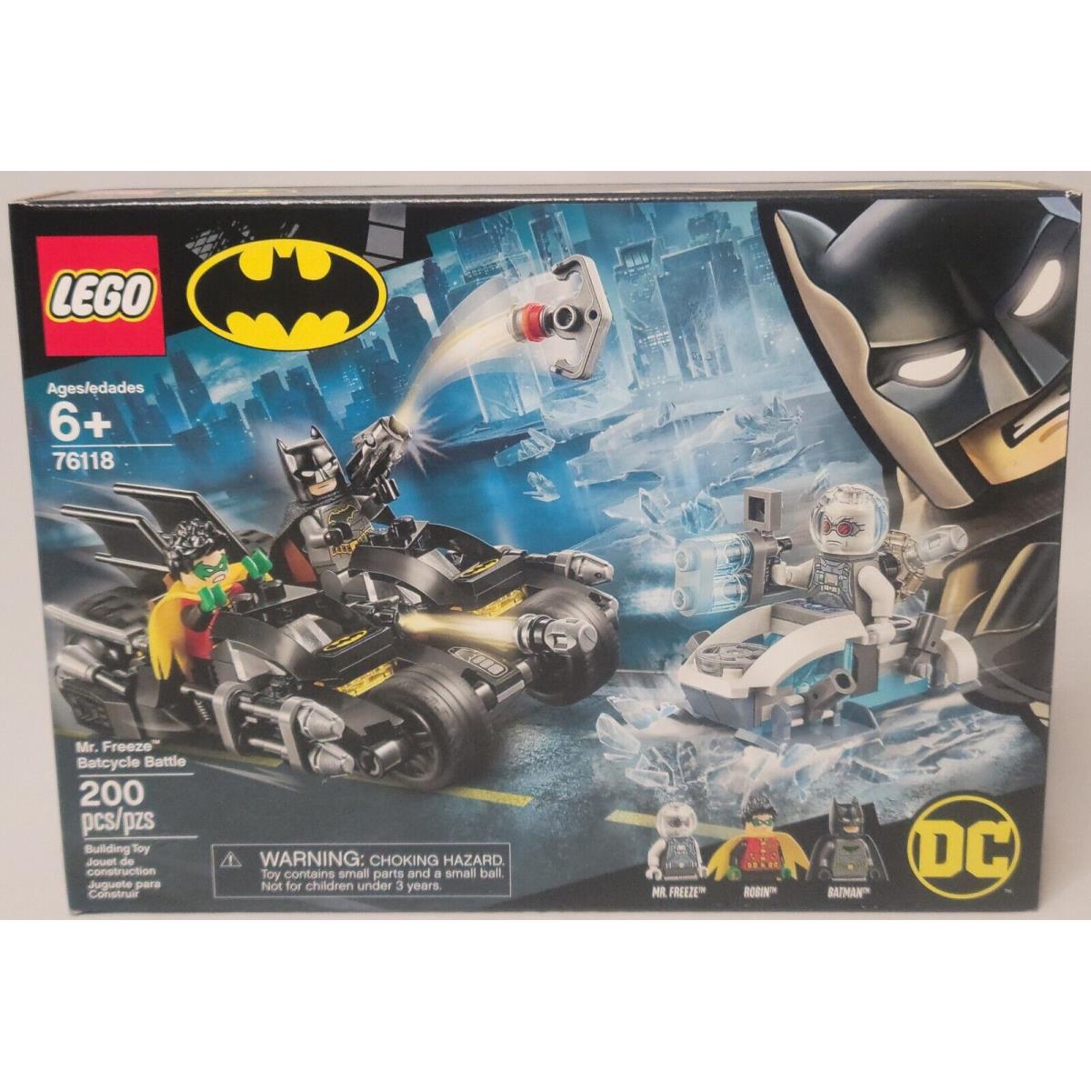 Lego 76118 Mr. Freeze Batcycle Battle Batman Robin DC Comics Super Heroes