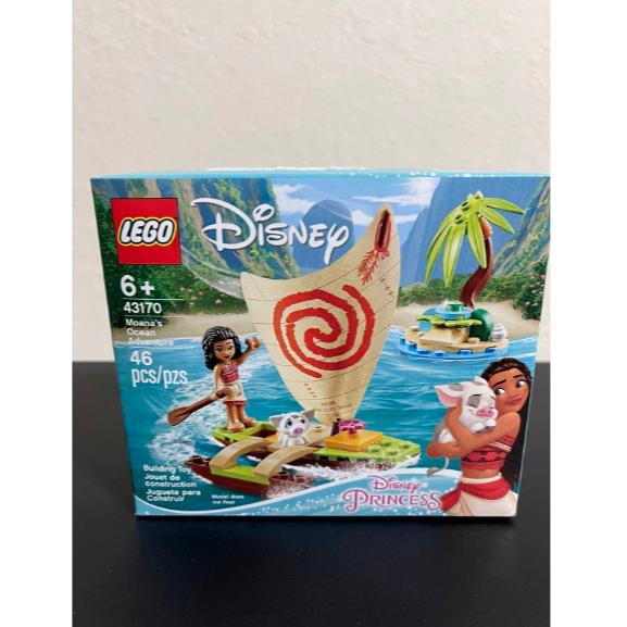 Lego Moana`s Ocean Adventure Disney Princess 43170 Building Kit Retired Set