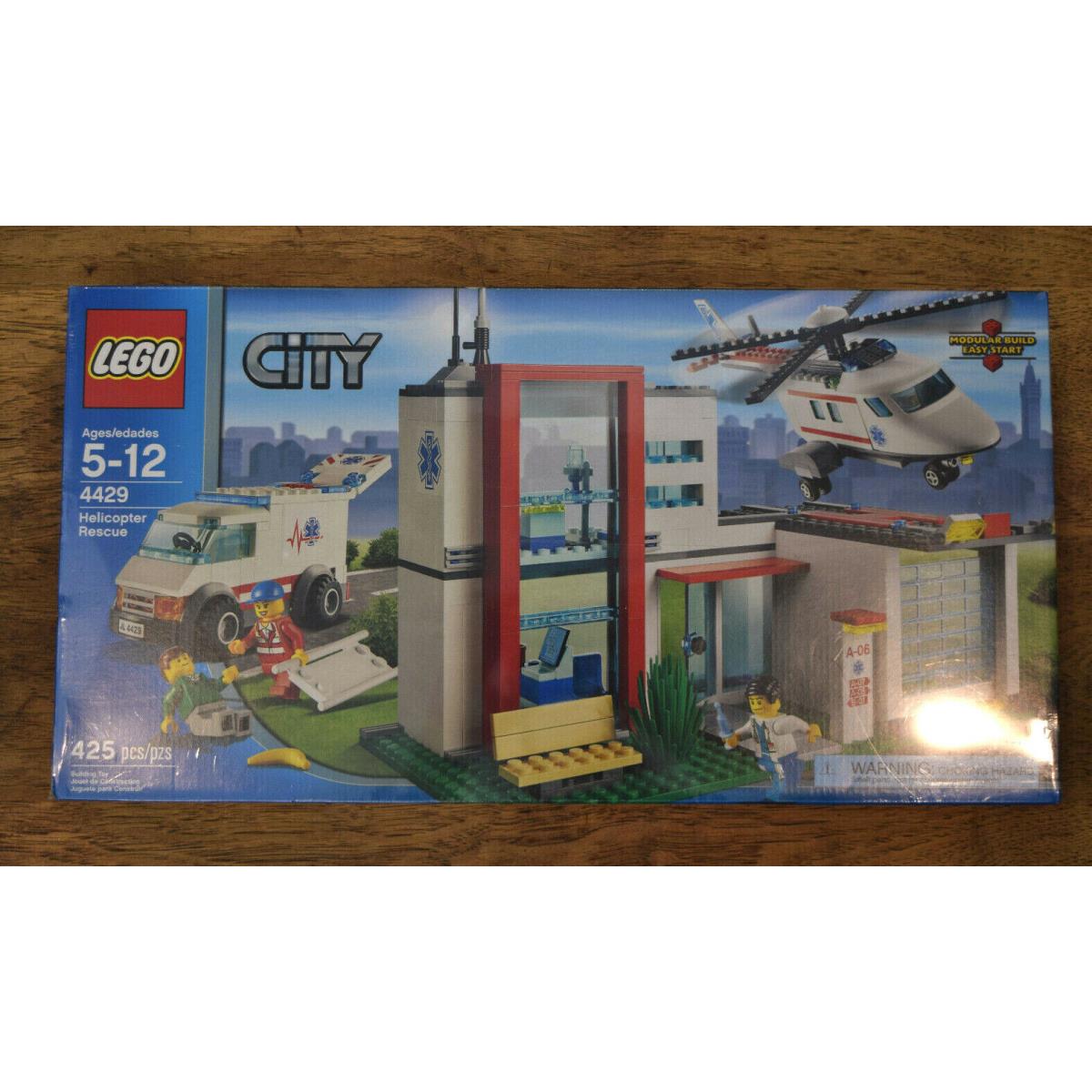 Lego City Town Helicopter Rescue 4429 Retired Set
