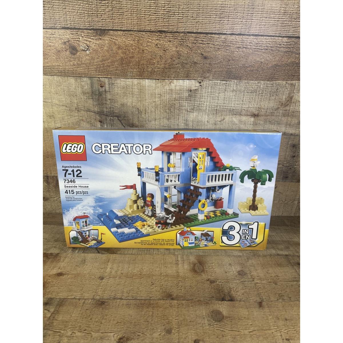 Lego Creator 3-in-1 Seaside Beach House Building Set / 7346 Nisb