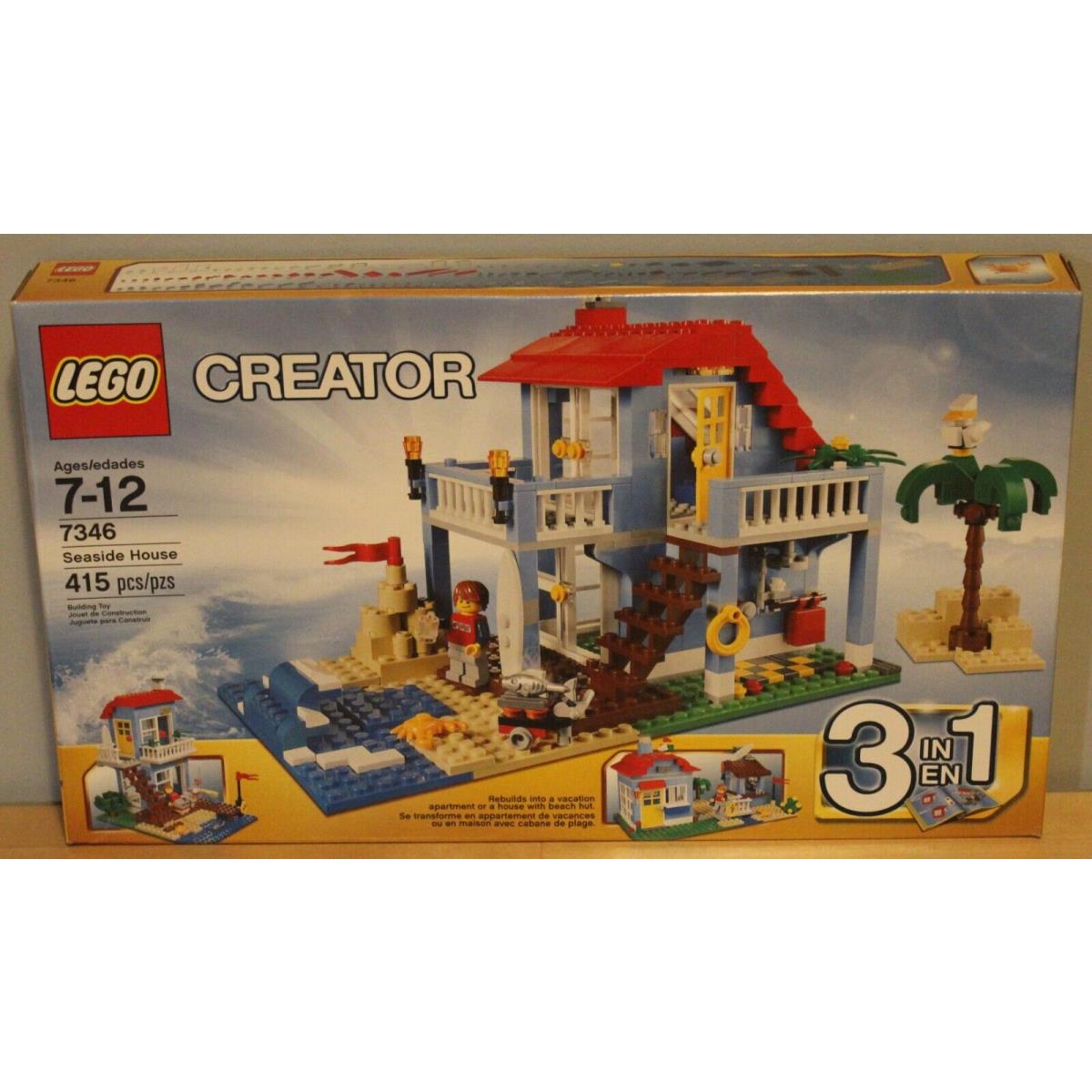 Damaged/new/sealed Lego 7346 Creator 3 IN 1 Seaside House 2012
