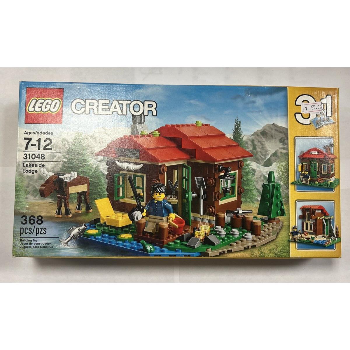 Lego Creator 3 in 1 Set 31048 Lakeside Lodge Complete