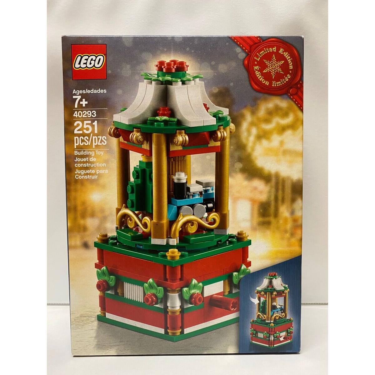 Lego Holiday 2018 Box Limited Edition Christmas Carousel Train 40293