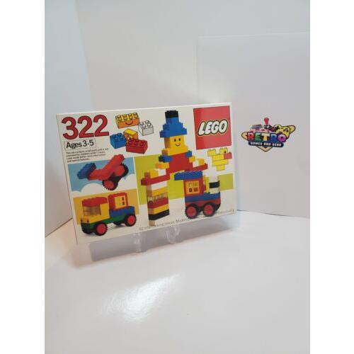 /retired/sealed 1983 Vintage Lego 322 Basic Building Set - Nos