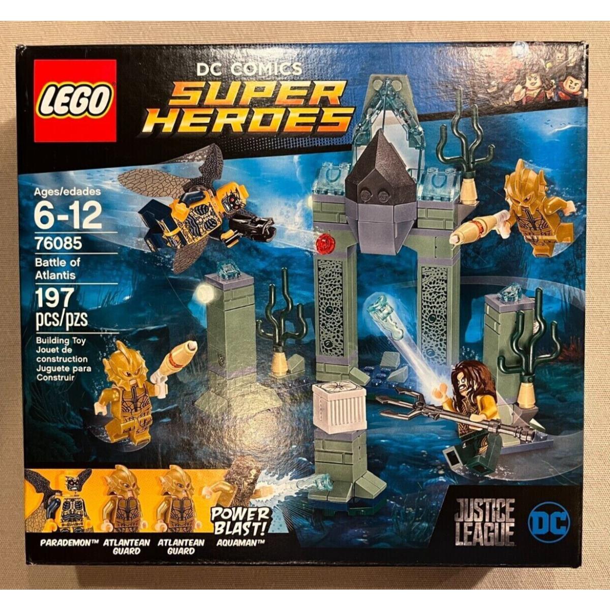 Lego DC Comics Super Heroes Battle of Atlantis 2017 76085 Building Kit 197 Pcs