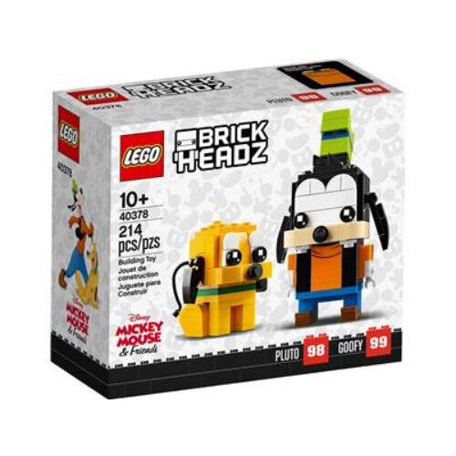 Lego Brickheadz Collectible Characters Building Set 40378 Goofy Pluto 214 Pcs