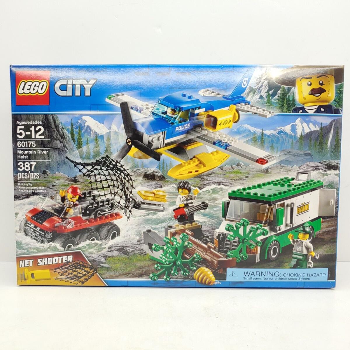Lego 60175 City Mountain River Heist 2018 Bank Armored Car Sea Plane Atv