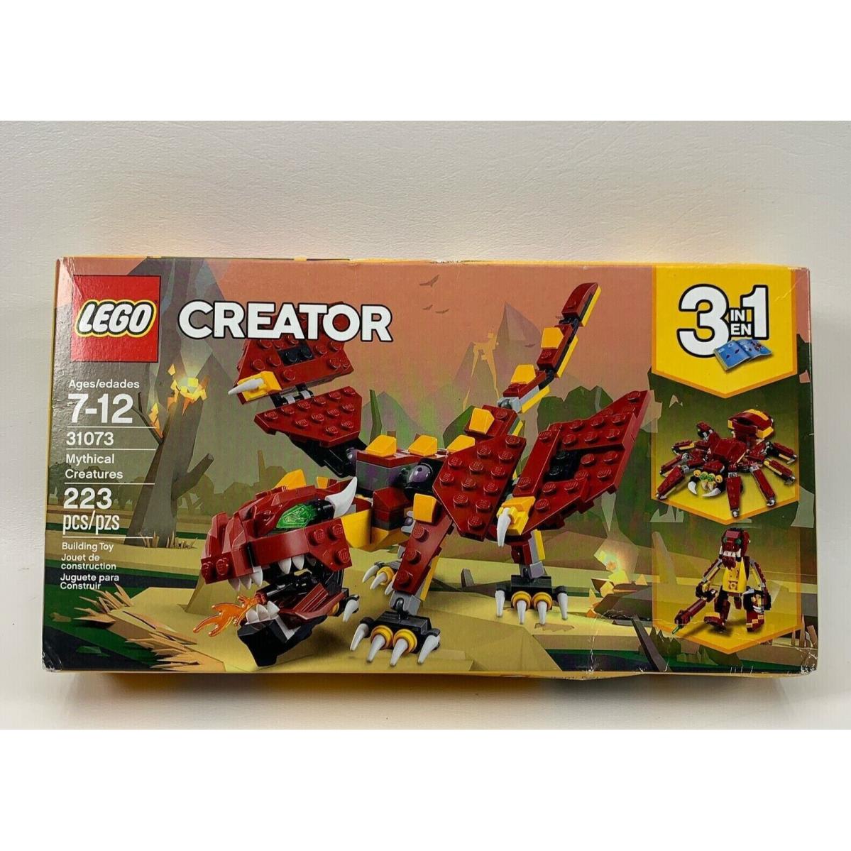 Lego Creator Mythical Creatures 31073 Building Kit 223pcs Retired Set Playset