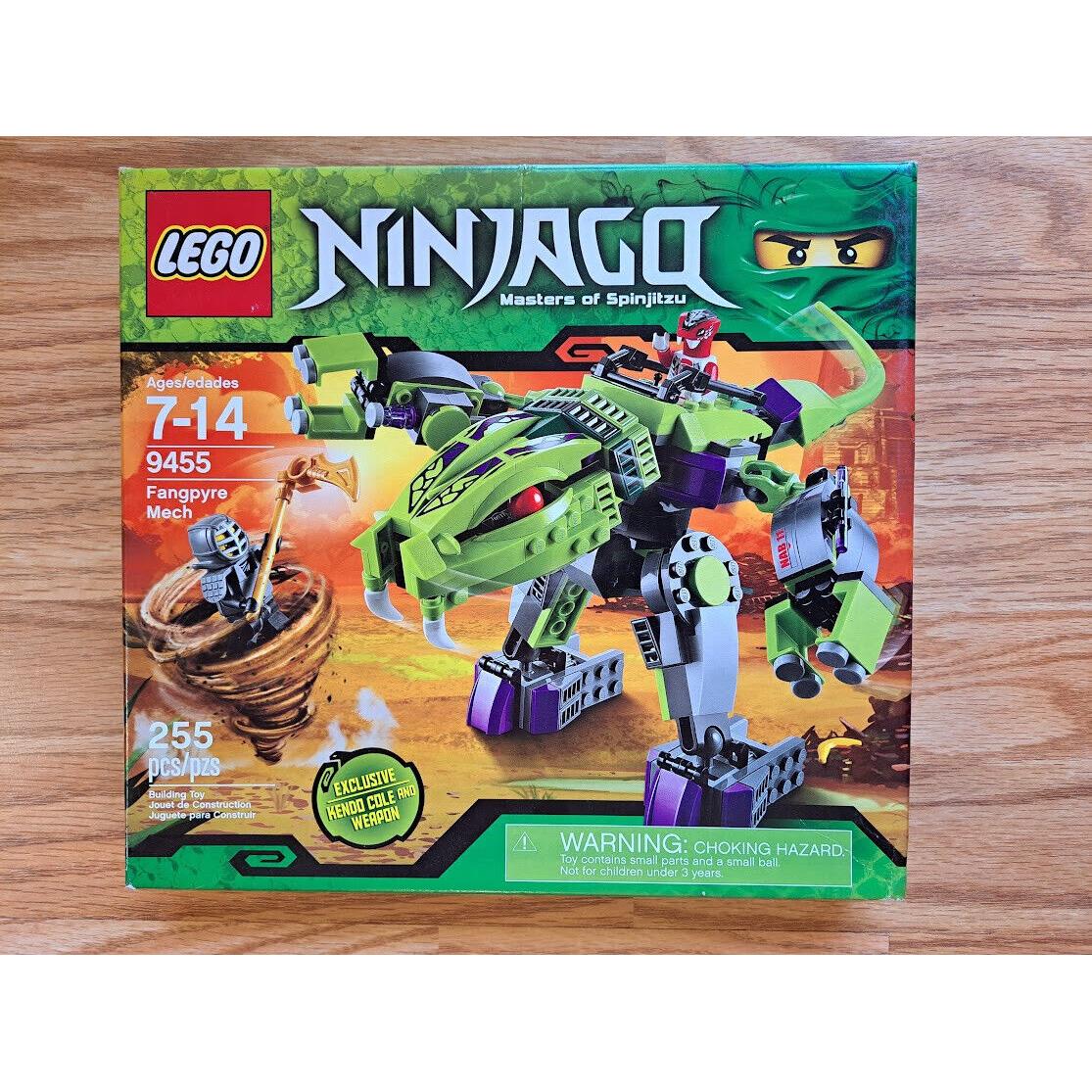 Lego Ninjago Fangpyre Mech 9455 Mib 2012 Kendo Cole Fang-suei