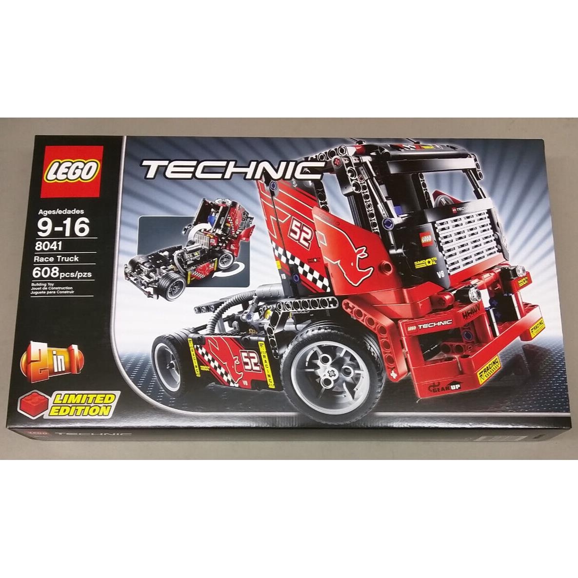 Lego Technic 8041 Race Truck Semi Cab Muscle Car 2-in-1