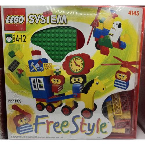 Lego System 4145 Free Style Vintage 1995 with Play Case