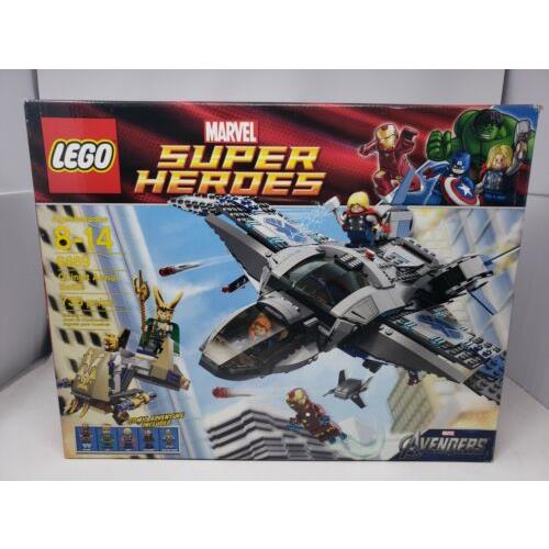 Lego Marvel Superheroes 6869 Quinjet Aerial Battle Set Box