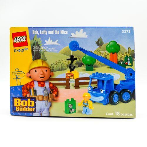 Vtg Lego Duplo Explore Bob The Builder 18 Piece Bob Lofty Mice 3273
