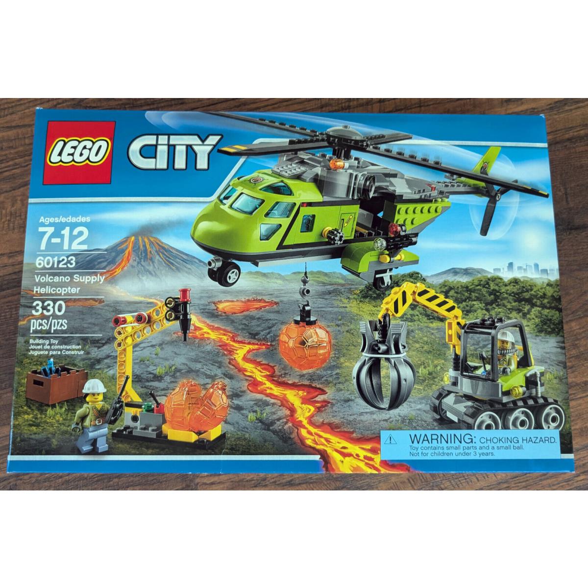 Lego 60123 City - Volcano Supply Helicopter /