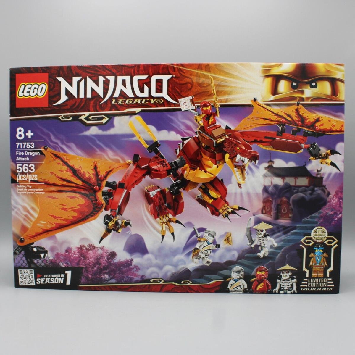 Lego Ninjago Legacy 71753 Fire Dragon Attack 563 Pcs
