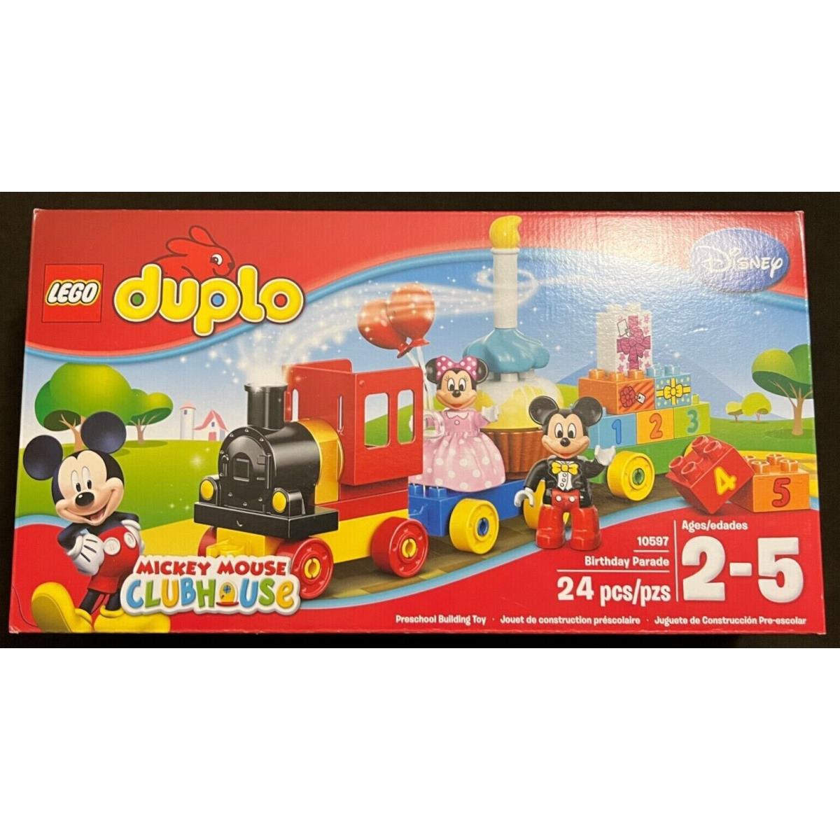 Lego Duplo Disney Mickey Minnie Birthday Parade 10597 Building Kit 24 Pcs