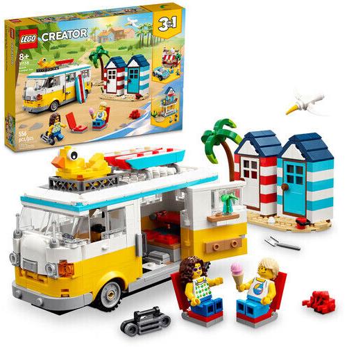 Lego Creator Beach Camper Van 3-in-1 31138 Toy Brick