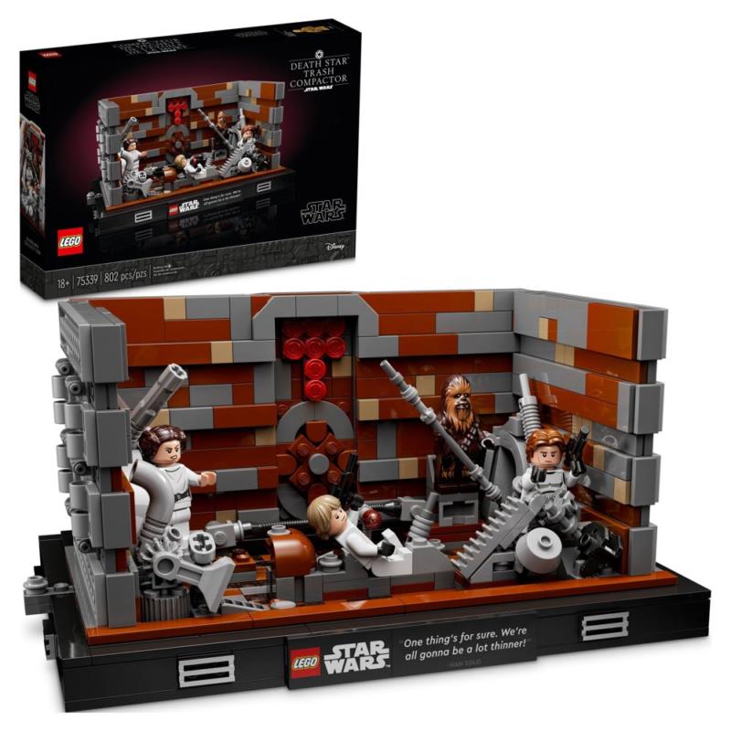 Lego Star Wars Death Star Trash Compactor Diorama Series 75339 Building Toy Set