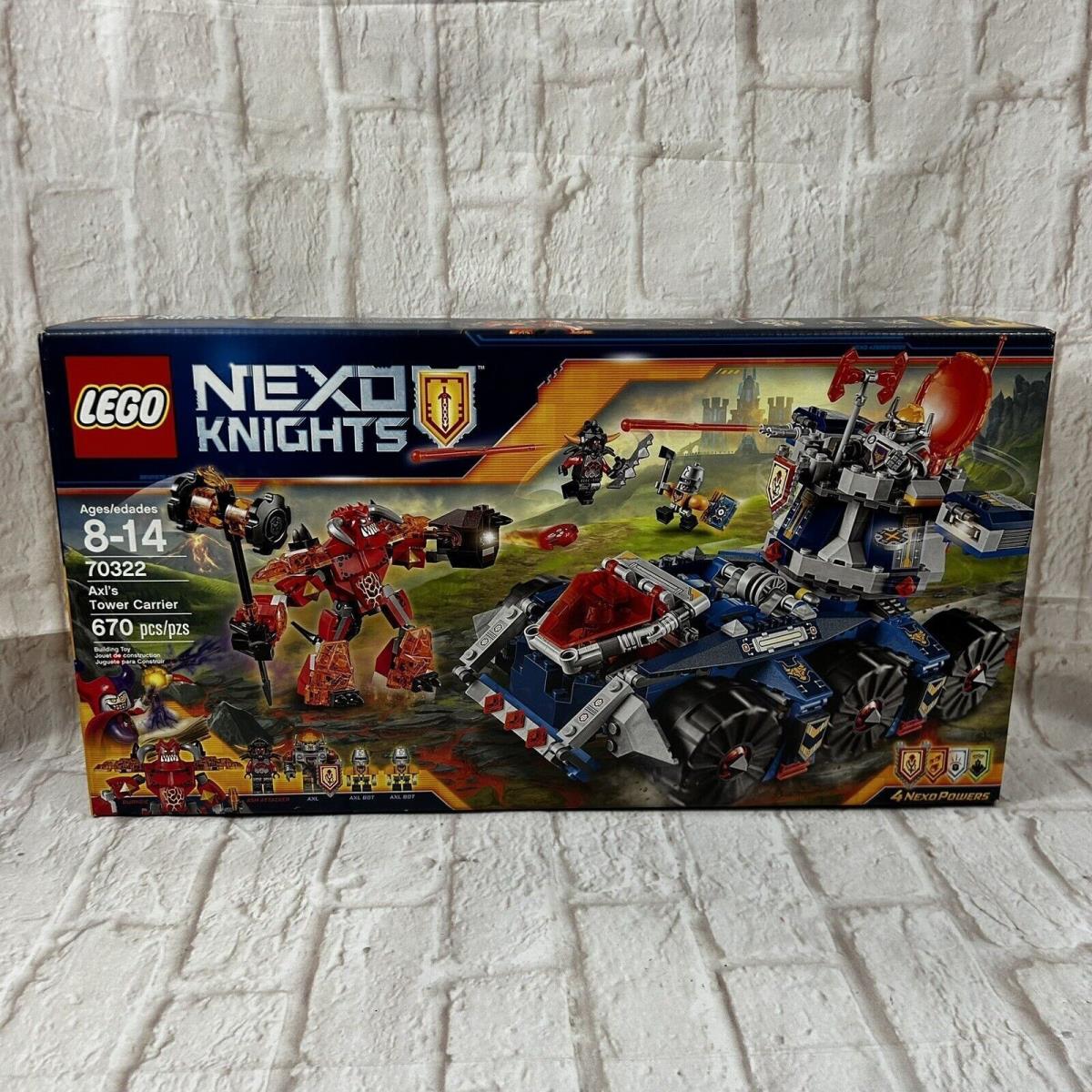 Lego 70322 Axl s Tower Carrier Nexo Knights 2016 Retired