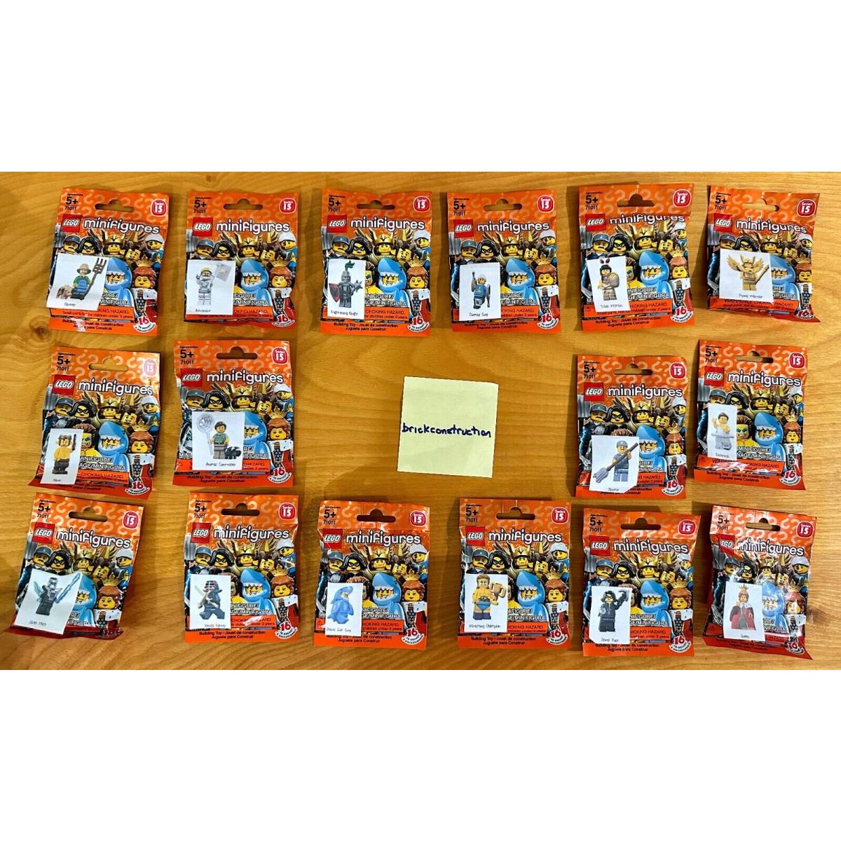 Lego 71011 Series 15 Minifigures Complete Set of 16