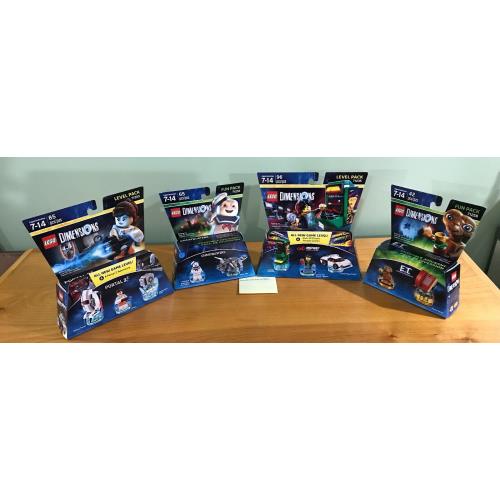 Four Lego Dimensions Fun/level Packs 71203 71233 71235 71258 -all and Seal