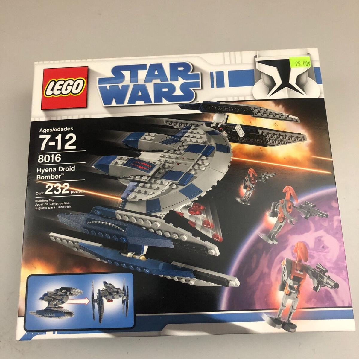 Lego Star Wars 8016 Hyena Droid Bomber Ship