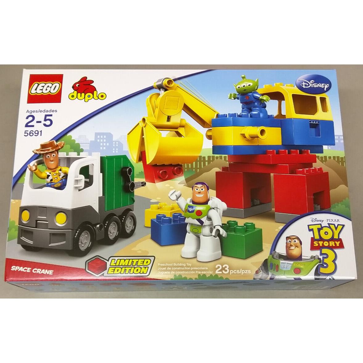 Lego Duplo Toy Story 5691 Space Crane Buzz Woody Alien Garbage Truck Disney