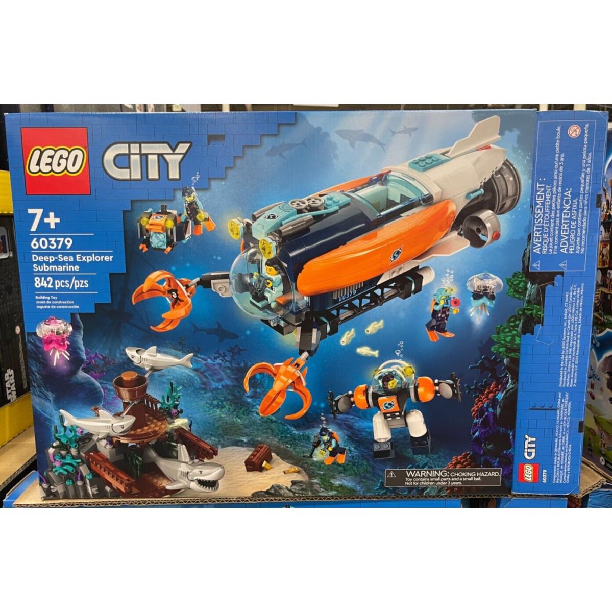 Lego City Deep-sea Explorer Submarine 60379 Building Toy Set Ocean Sub Playset