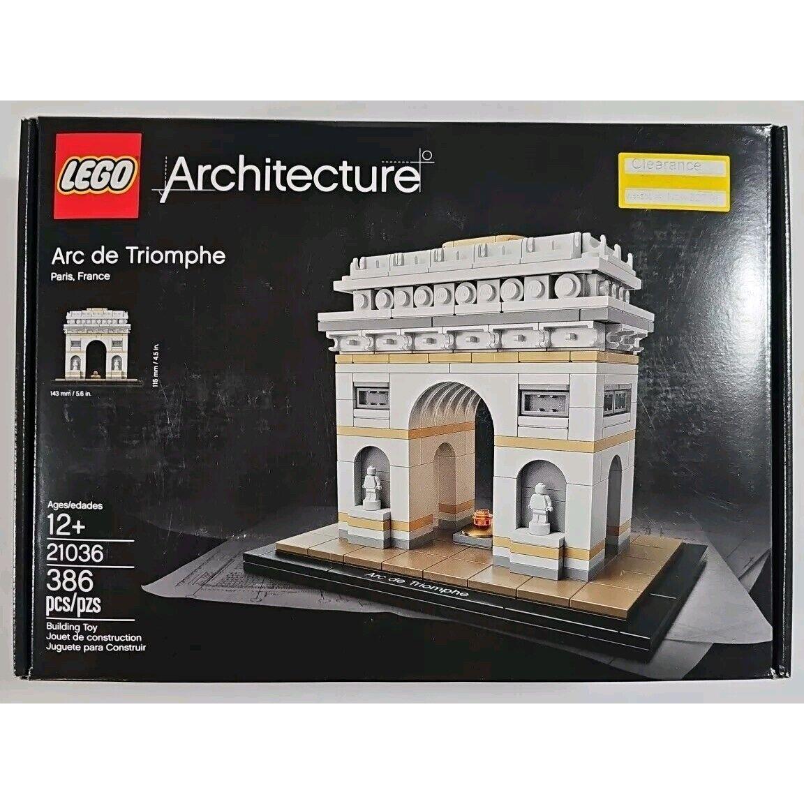 Lego 21036 Architecture: Arc DE Triomphe Building Retired